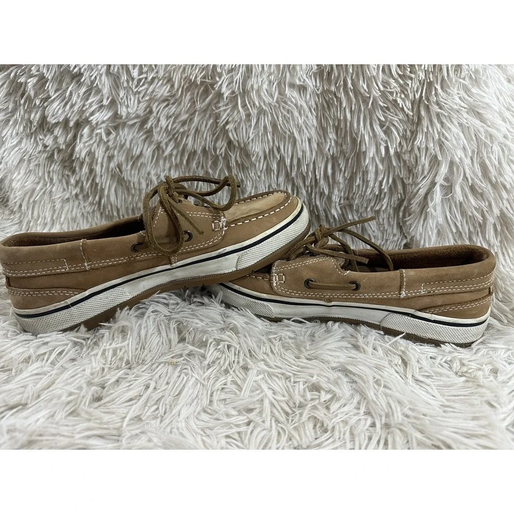 Women's 7M G H Bass Cayman Loafer Leather Lace Boat Shoes